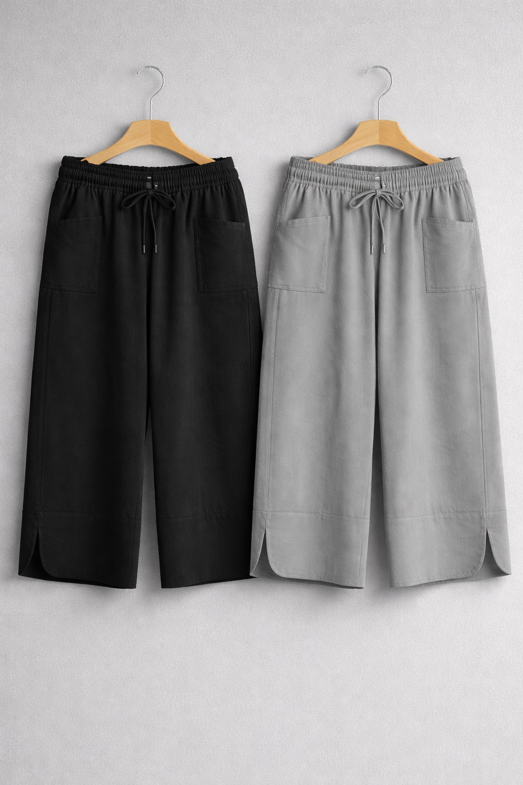 Elegant Wide-Leg Cropped Pants